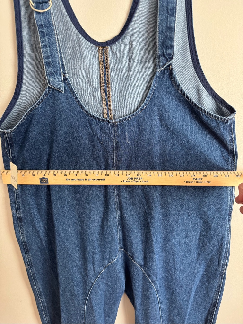 NWT Free People We The Free High Roller Denim Jumpsuit Blue l overalls - Picture 6 of 6